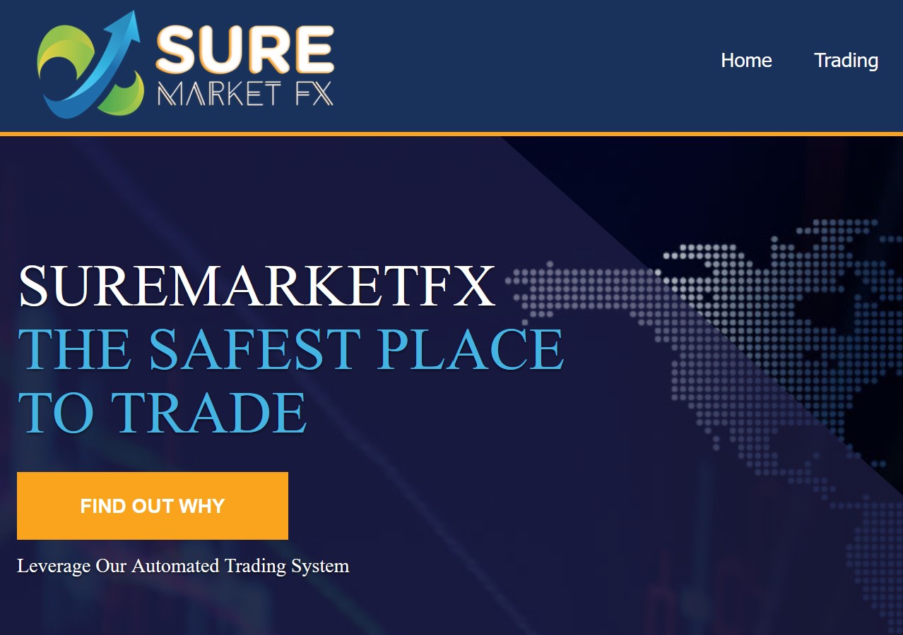 SureMarketsFX screen investor warning against PrimerFX and SureMarketsFX