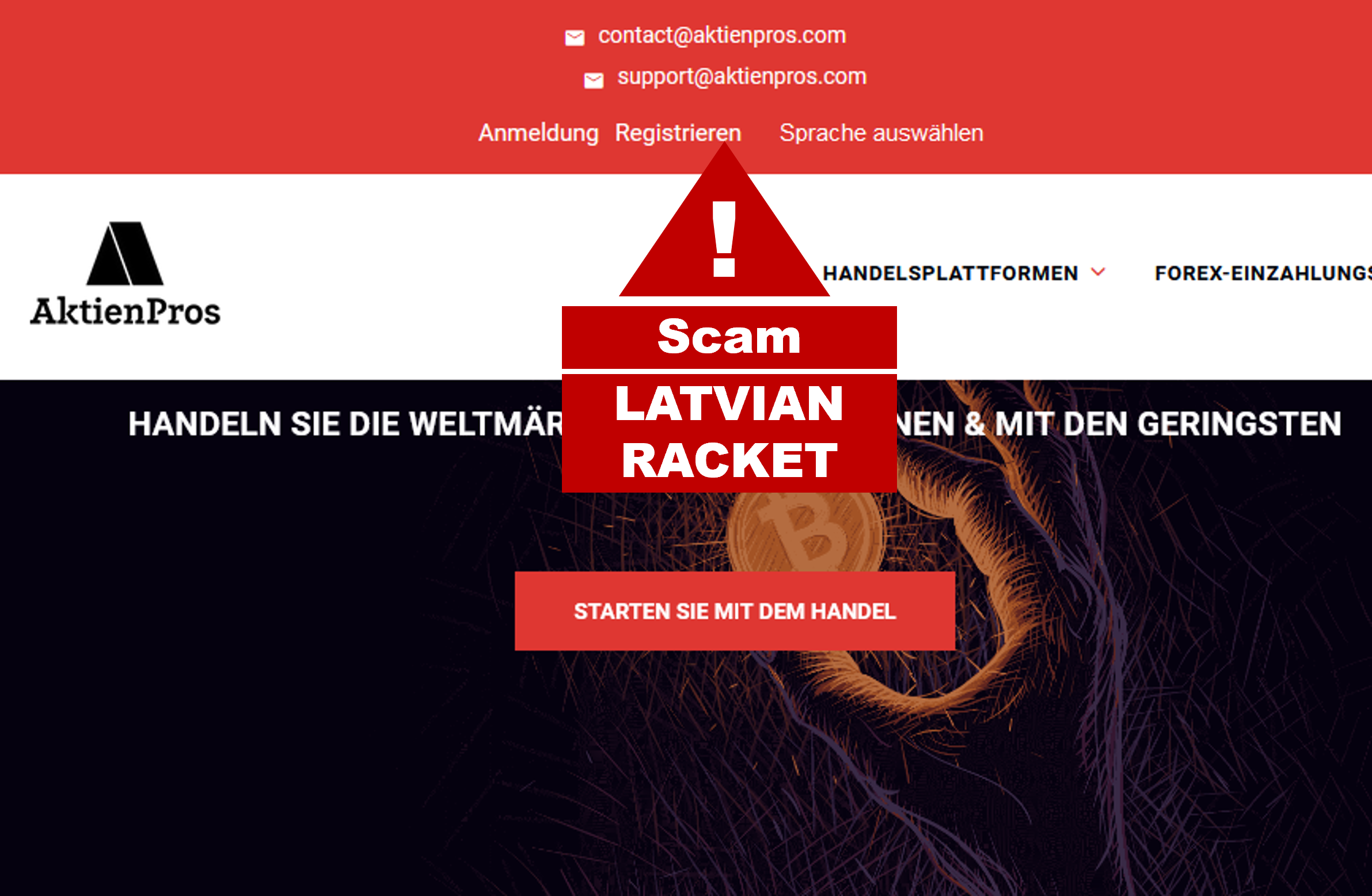 AktienPros of Latvian Racket investor warning against AktienPros