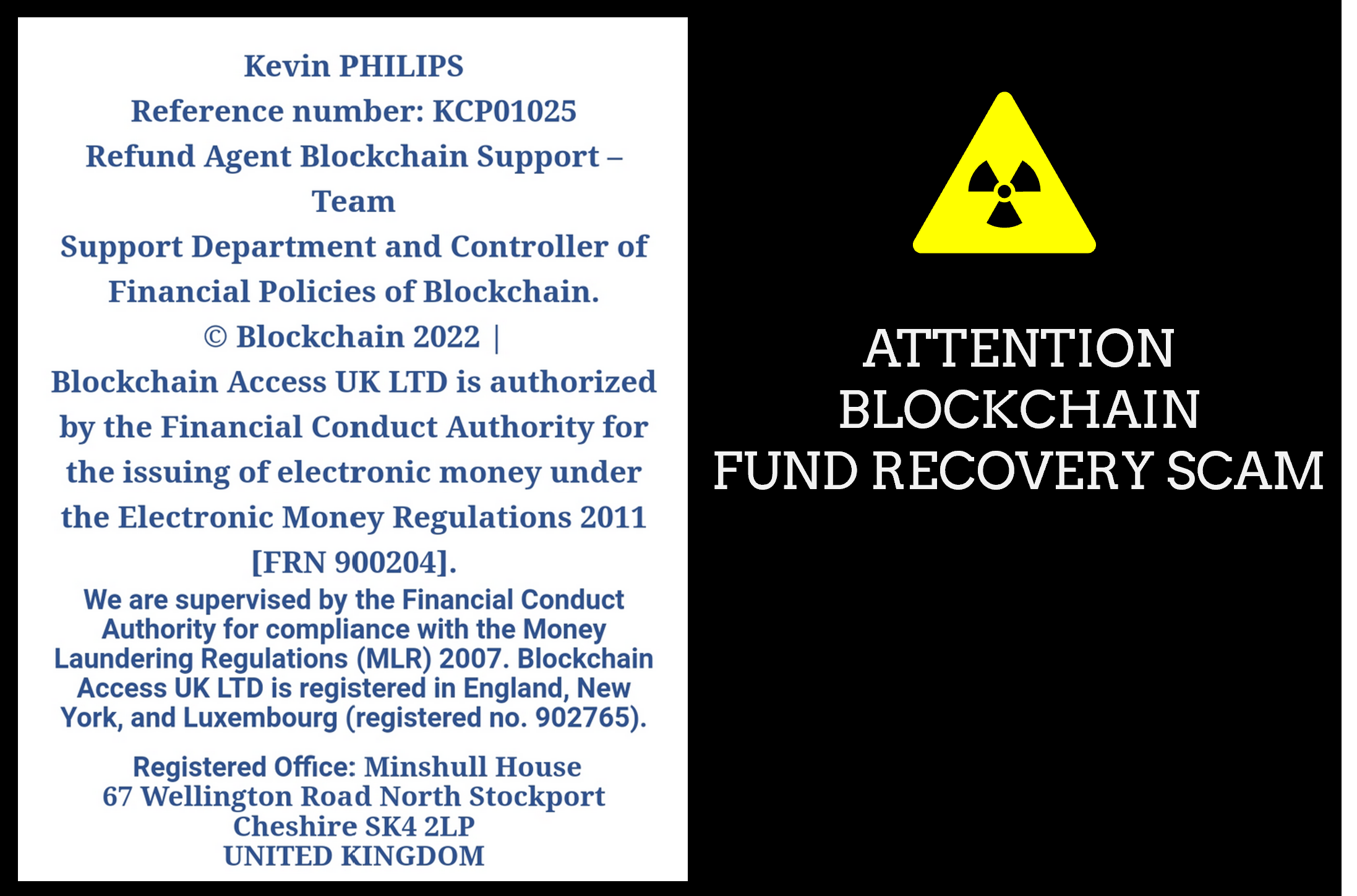 Blockchain Fund Recovery Scam Blockchain fund recovery scam