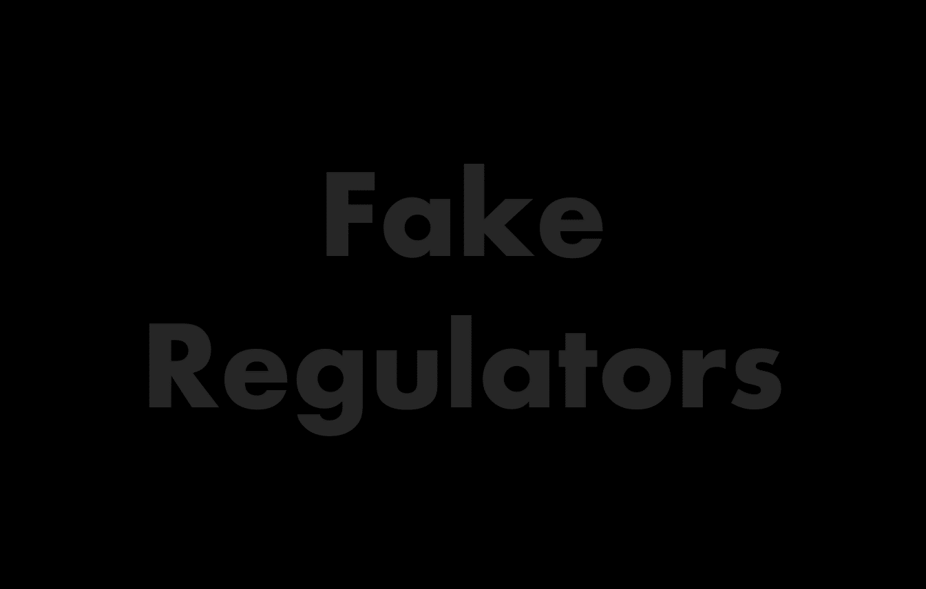 Fake Regulators Black Fake Regulators on FinTelegram