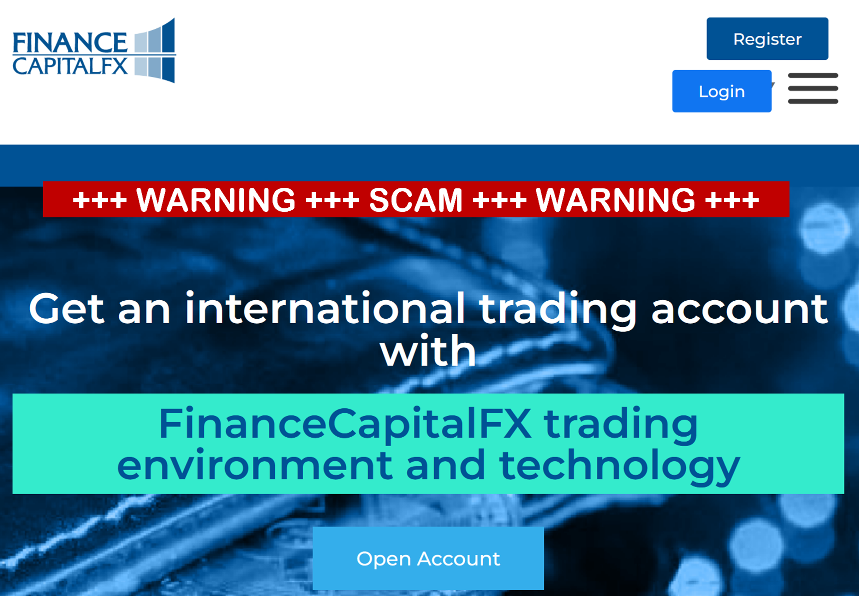 FinanceCapitalFX FI warning against FinanceCapitalFX broker scam