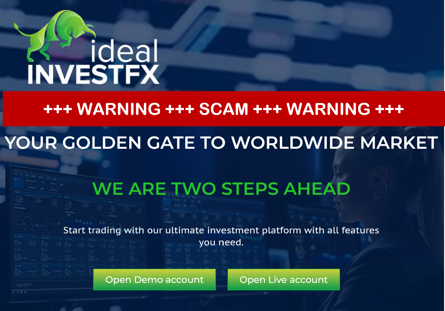 IdealInvestFX FI warning against IdealInvestFX broker scam and its facilitators