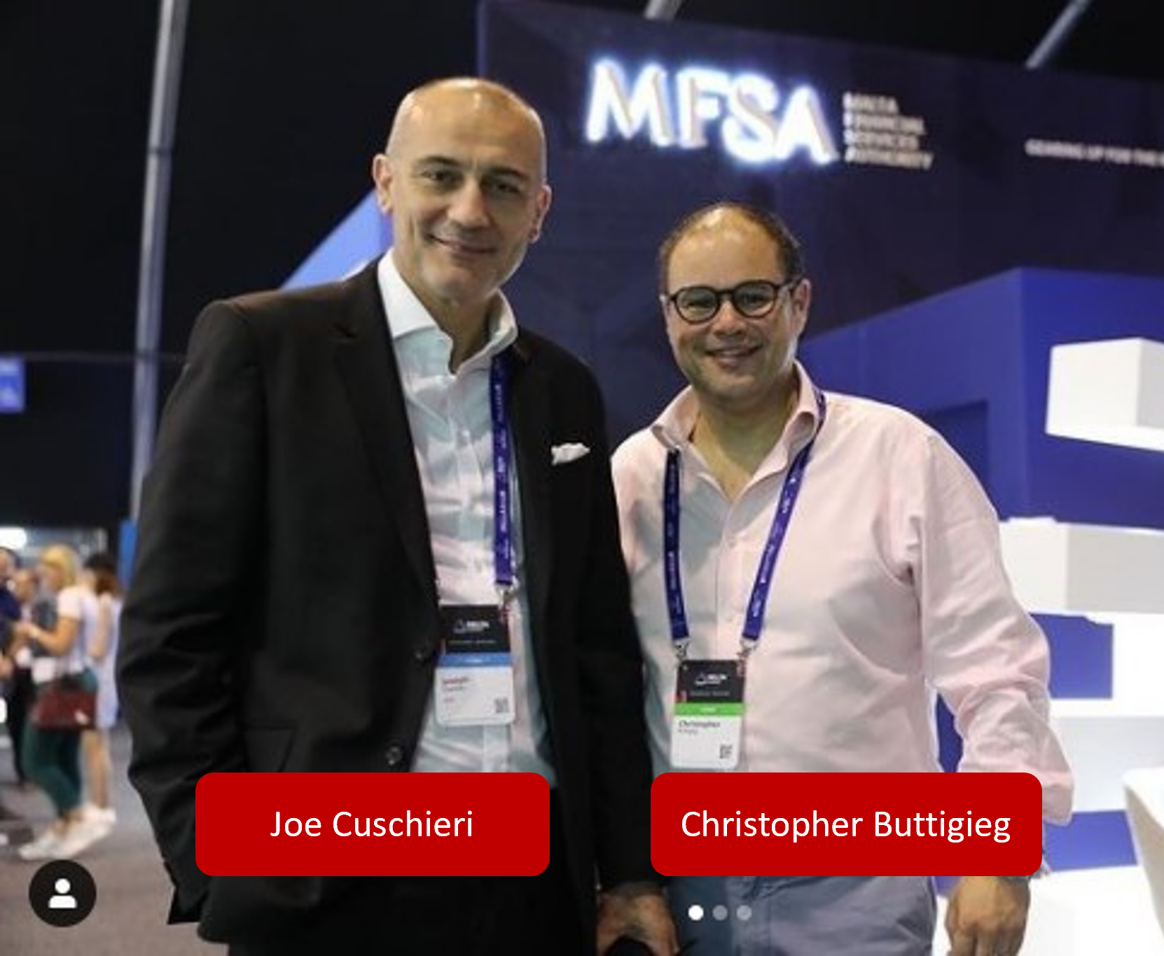 MFSA officials Joe Cuschieri and Christopher Buttigieg