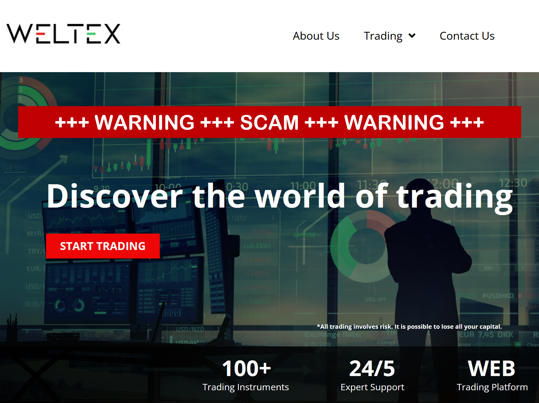 investor warning against Welex broker scam