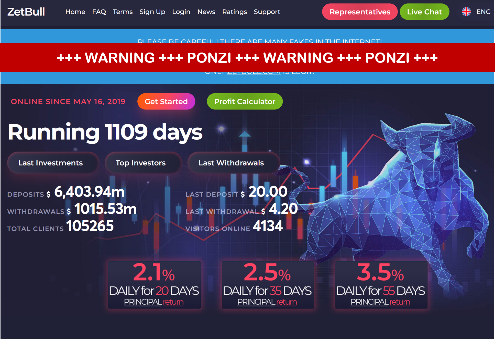 warning against ZetBull crypto investment scheme