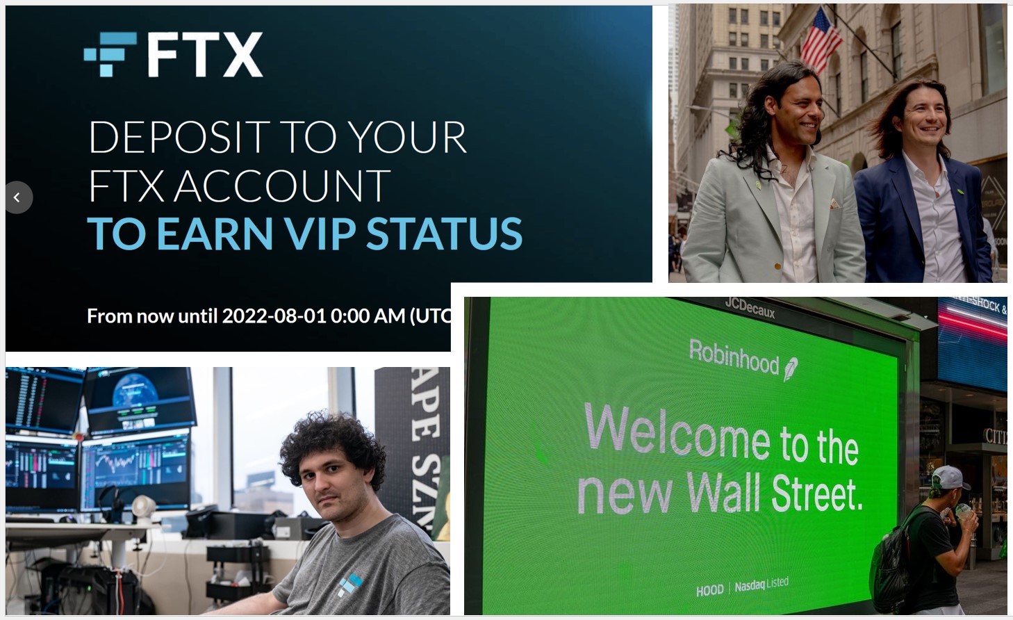 Sam Bankman-Fried FTX and Robin Hood Sam Bankman-Fried FTX founder and Robinhood investor
