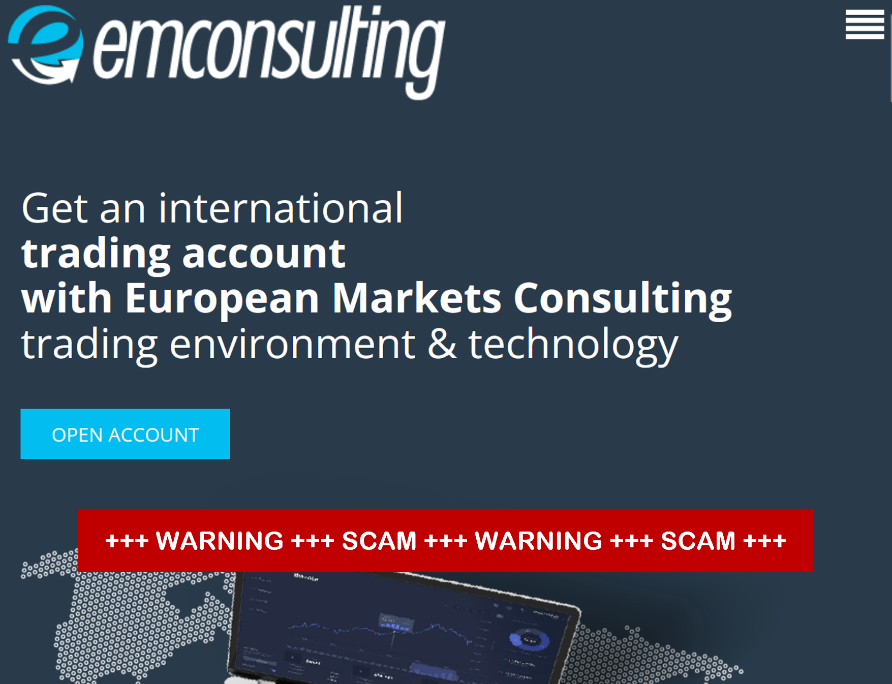 EMConsulting FI Investor warning against EMConsulting broker scam