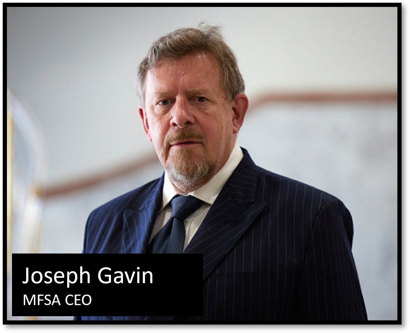 Joseph Gavin MFSA CEO FI MFSA CEO Joseph Gavin resumes job