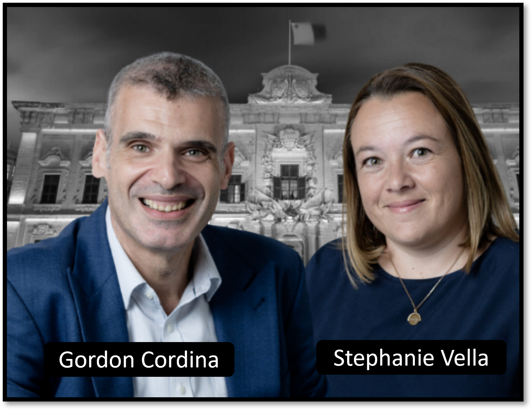 Gordon Cordina Stephanie Vella Bank of Valetta chair Gordon Cordina and MFSA Governor Stephanie Vella