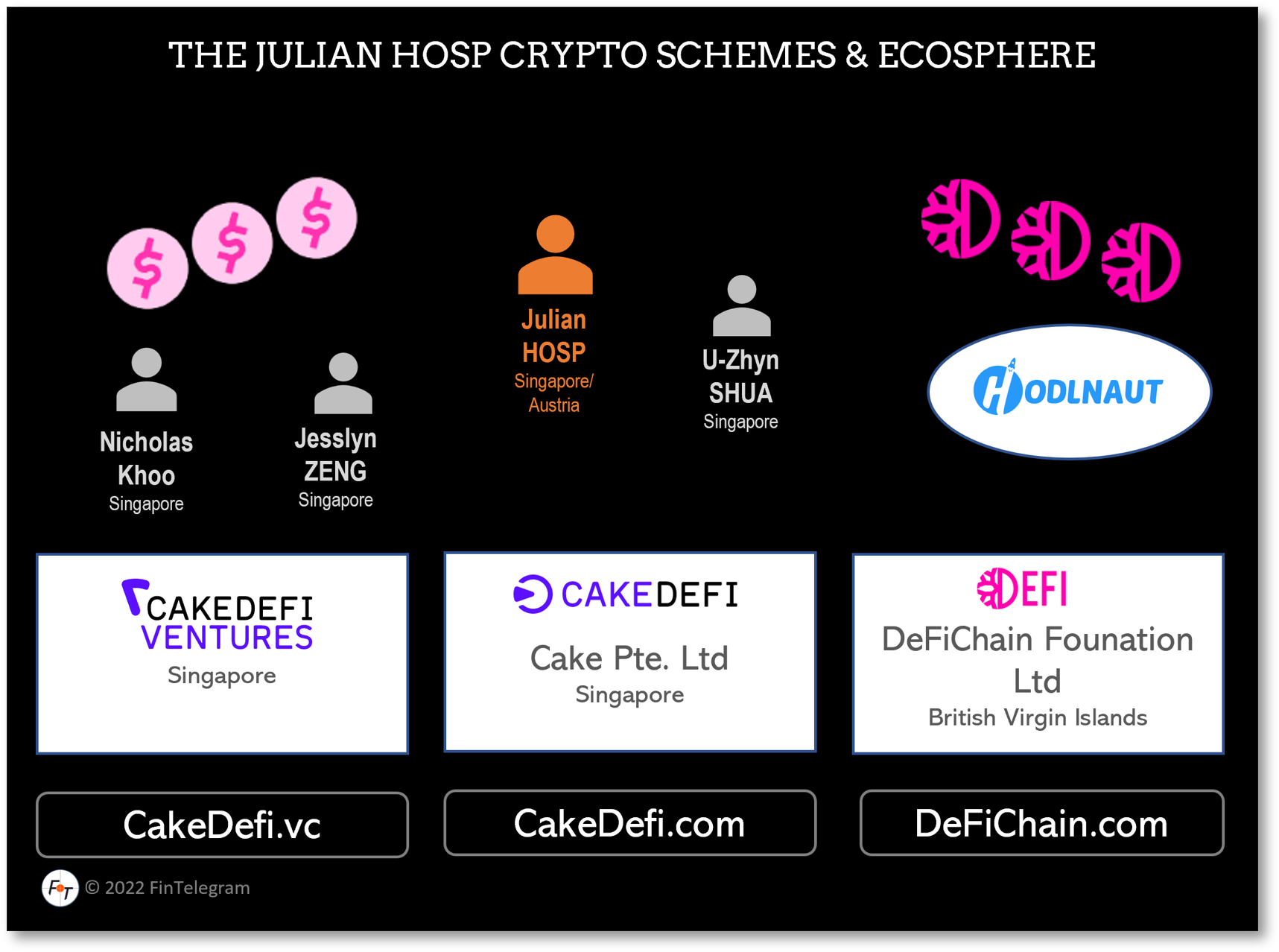 Julian Hosp and Cake DeFi Network FI Invstor warning against Julian Hosp and his crypto schemes Cake DeFi and DeFiChain