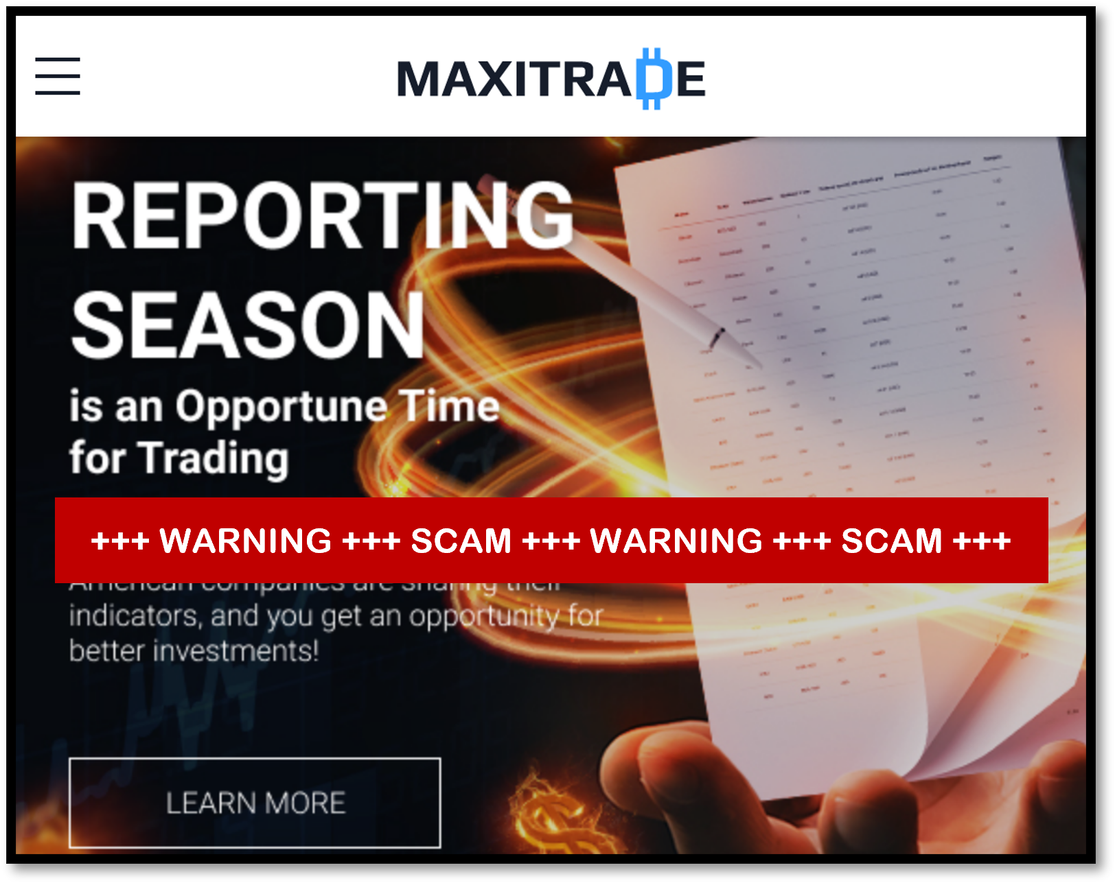 MaxiTrade FI Investor warning MaxiTrade