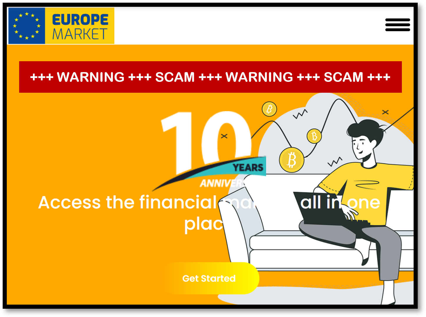 EuropeMarket FI Investor warning against EuropeMarket broker scam