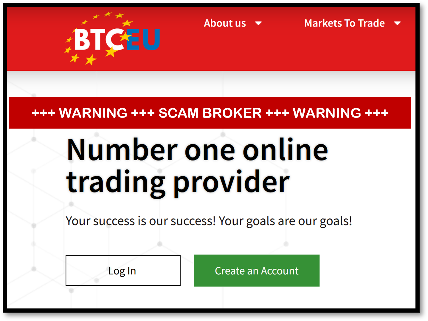 BTC EU FI FinTelegram warning against BTC EU broker scam