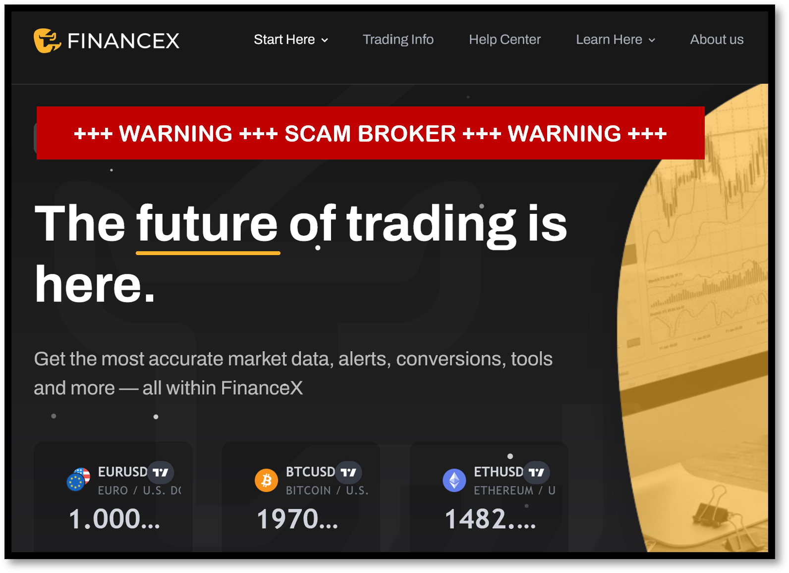 FinanceX FI urgent investor warning against InvestX broker scam