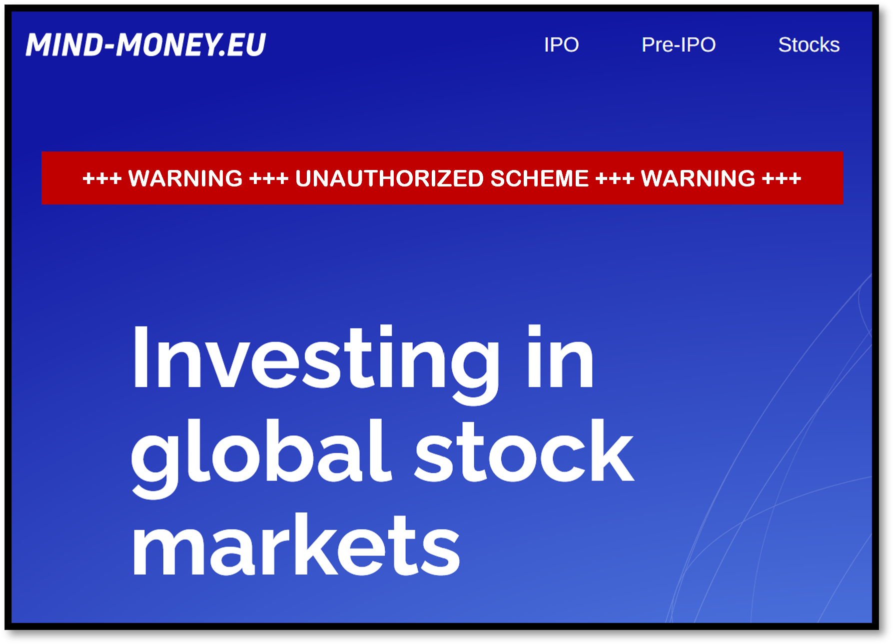 Mind Money FI Investor warning against Mind-Money and ZerichSecurities
