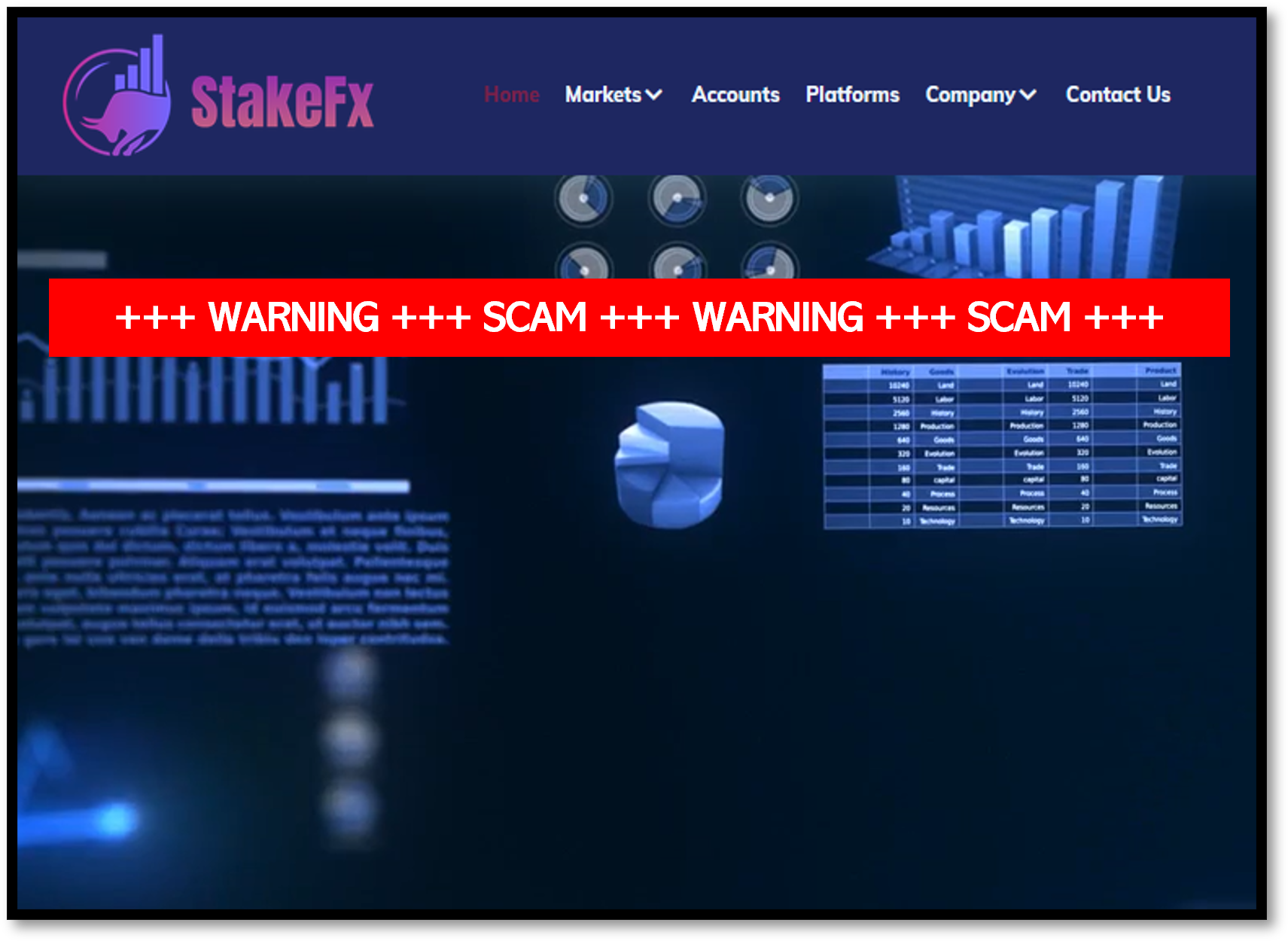 StakeFx FI investor warning against StakeFX broker scam