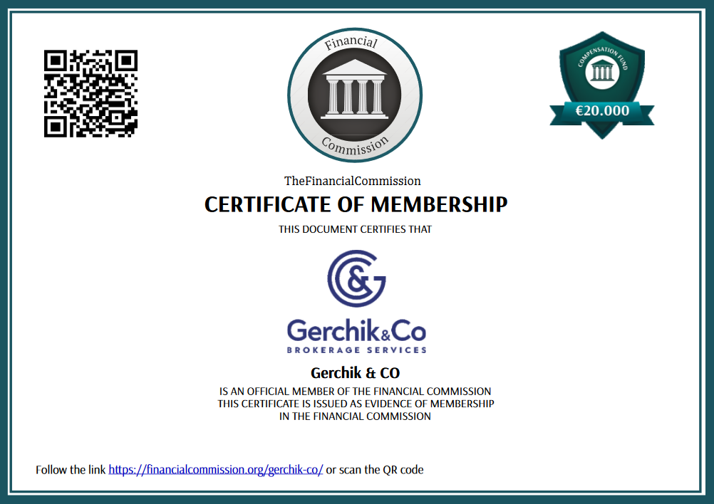 Gerchik Financial Commission certificate Offshore broker Gerchik is a member of The Financial Commission
