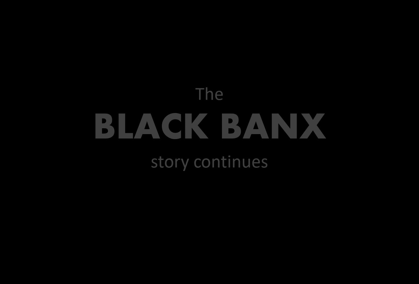 Black Banx story Michael Gastauer continues his fantastic Black Banx story