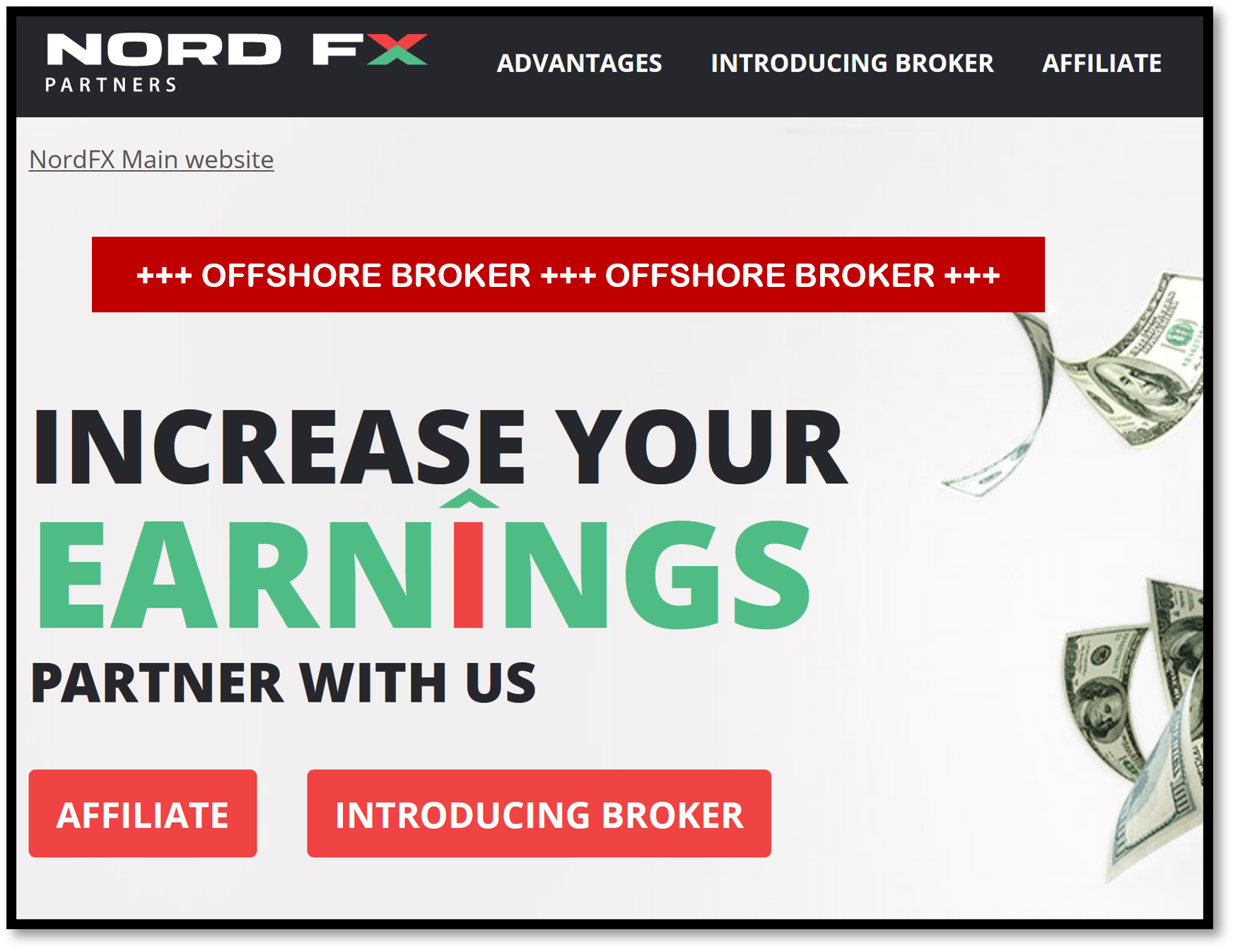 NordFX FI Investor alert against NordFX offshore broker