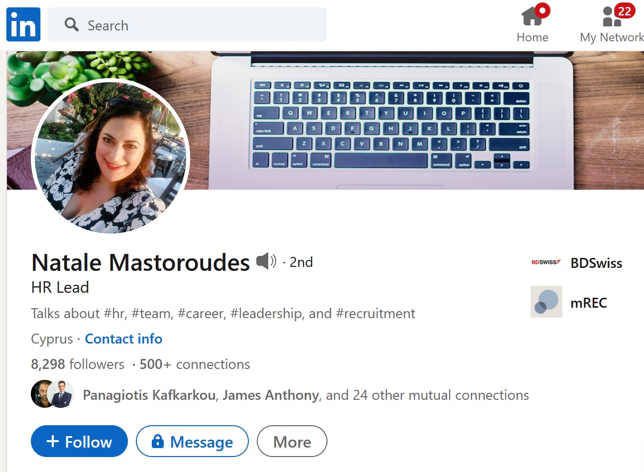 Natale Mastoroudes BDSwiss HR Head resigns