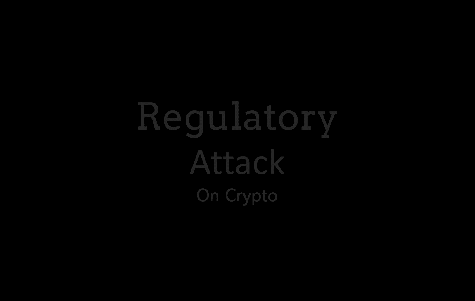 Regulatory Attack Regulatory attack on BUSD