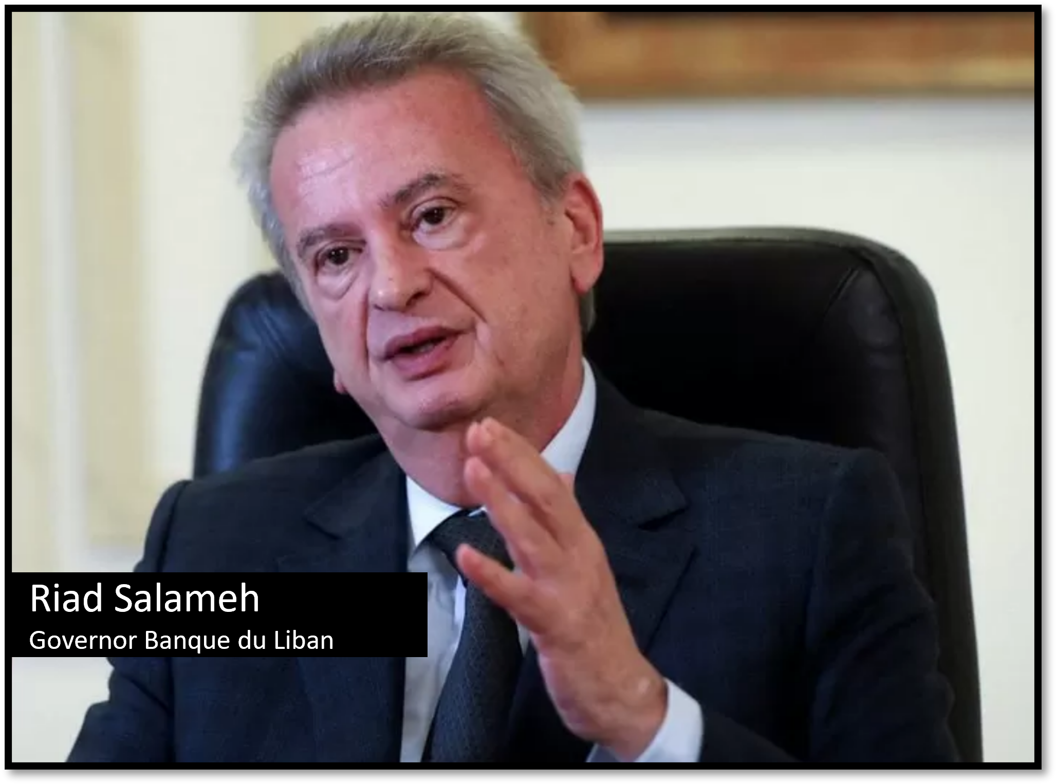 Riad Salameh Banque du Liba Governer of Banqze du Liban Rad Salameh accused of embezzlement