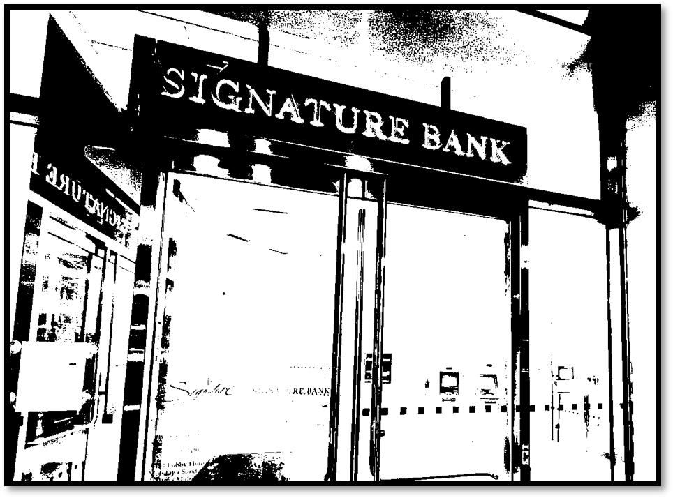 Signature Bank building sketch Signature Bank was not closed because of crypto issued said regulator