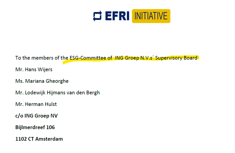 image-1 EFRI sent open letter to ING ESG Committee