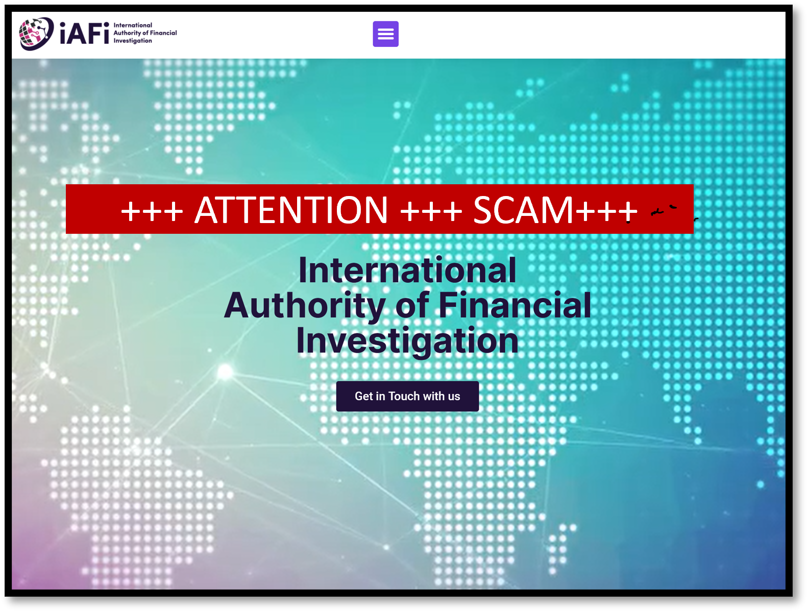 IAFI FI FinTelegram warning against IAFI fund recovery scam