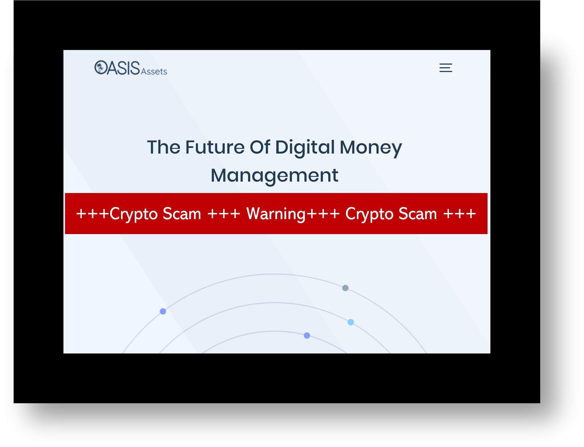 FinTelegram warns against OASIS Assets crypto scheme