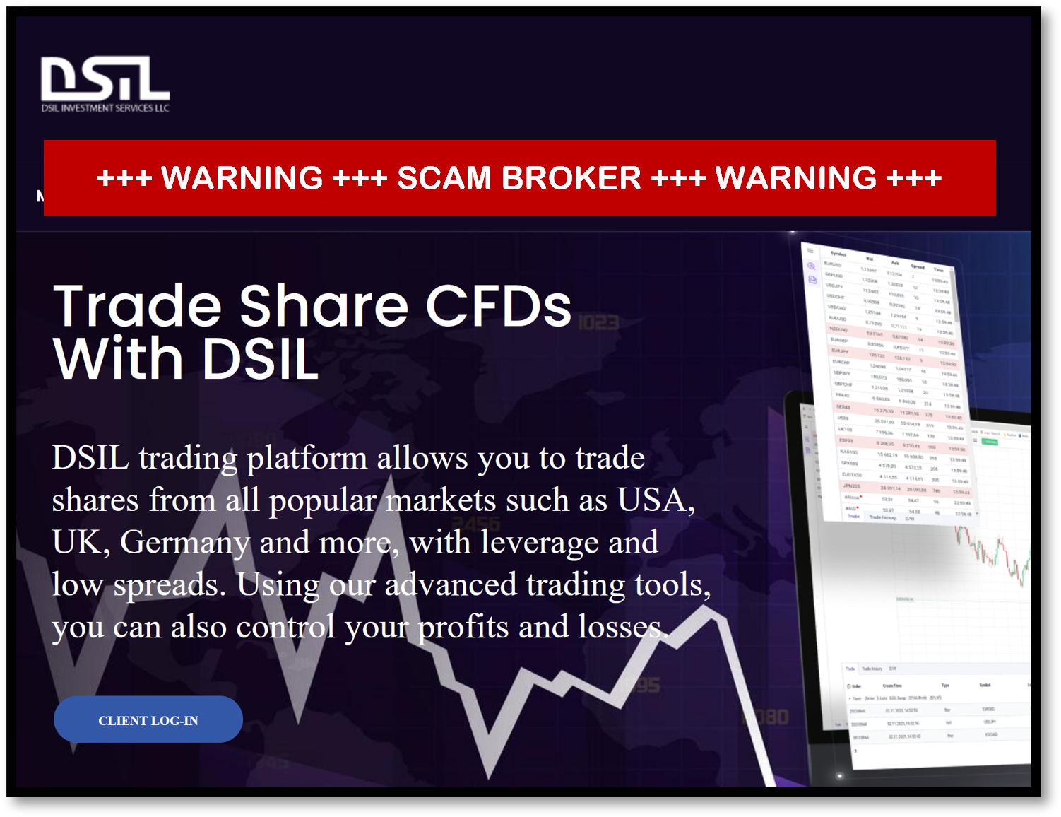 DSIL FI FMA warning against DSIL broker scheme