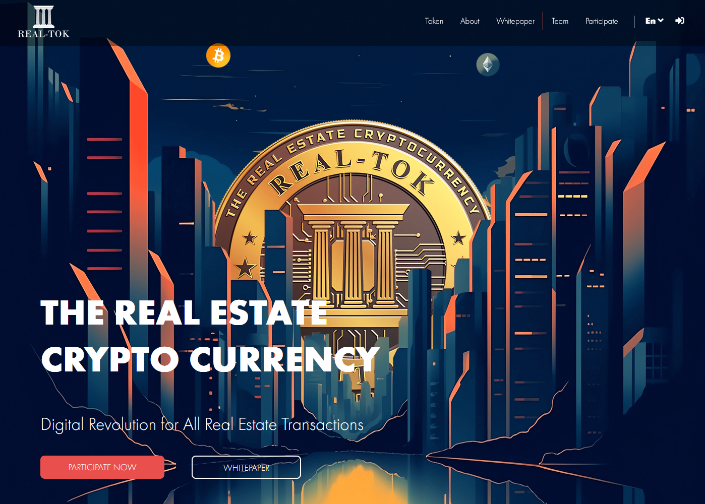 REAL-TOK Webseite neu First review of the REAL-TOK Initial Coin Offering