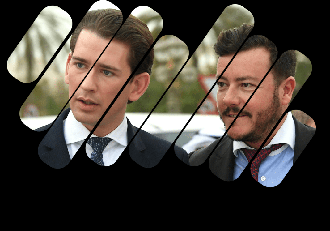 Rene Benko und Sebstian Kurz FI Rene Benko and Sebastian Kurz