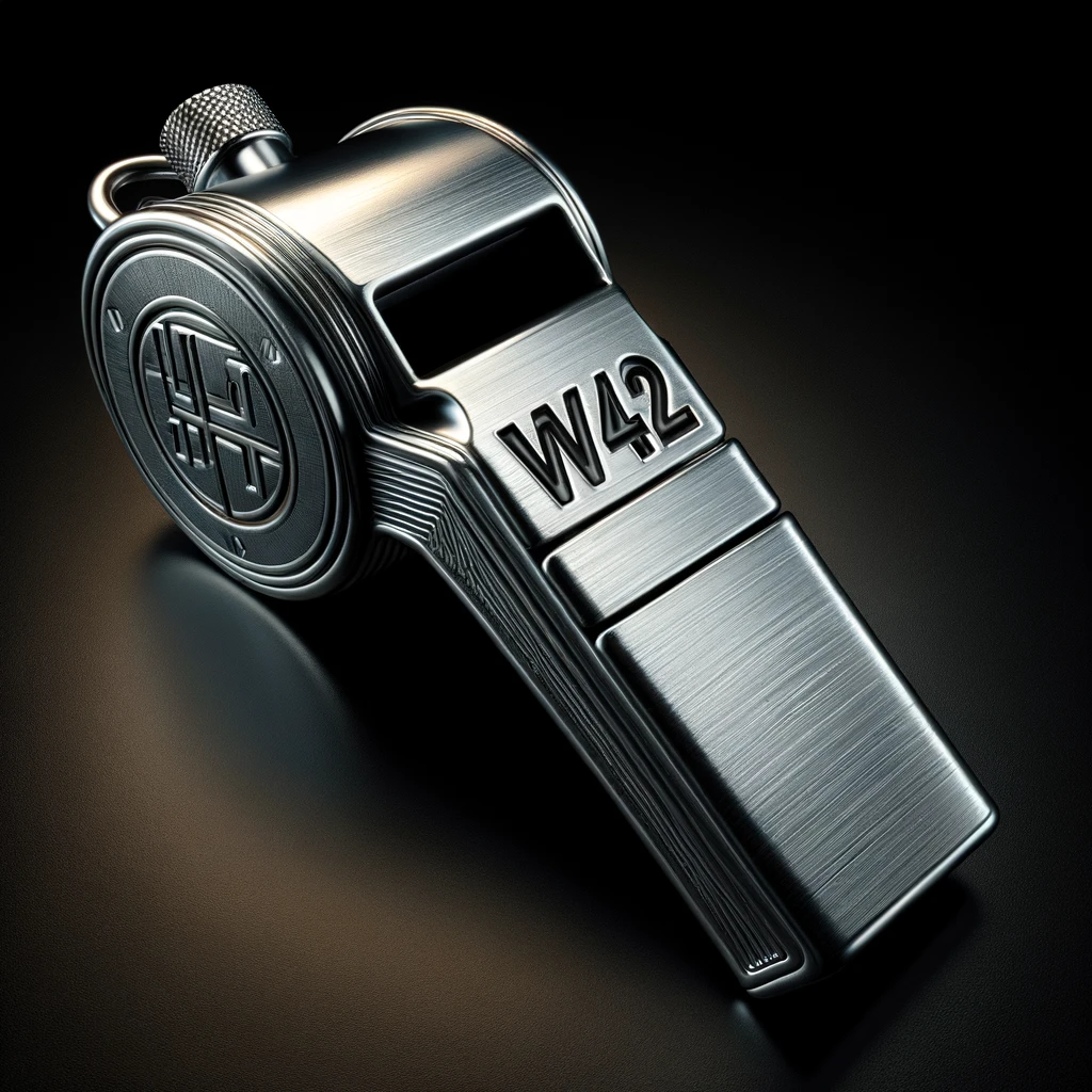 W42 whistle for Whistle42 website FinCrime Observer joins the Whistle42 initiative
